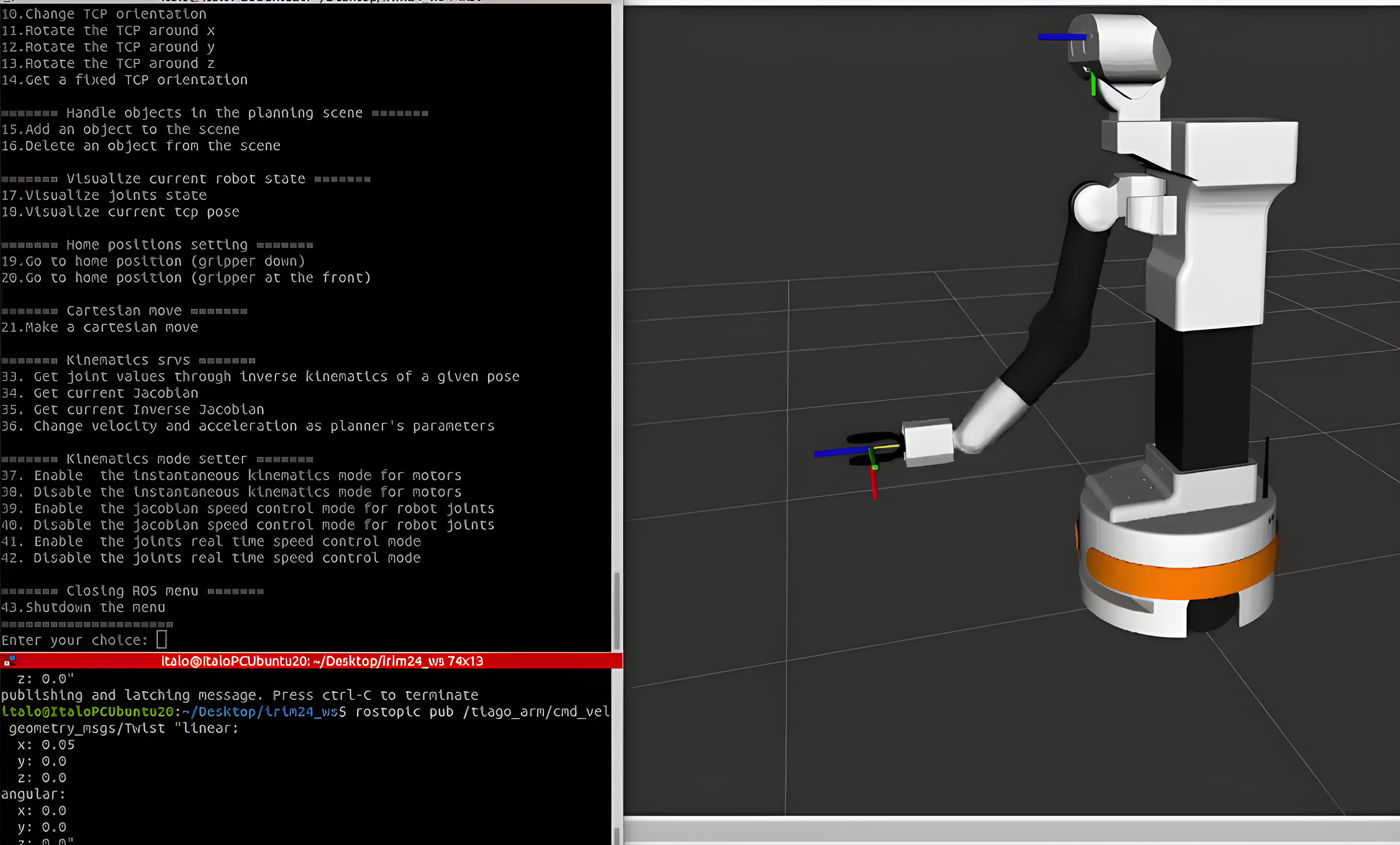 TIAGo manipulation architecture