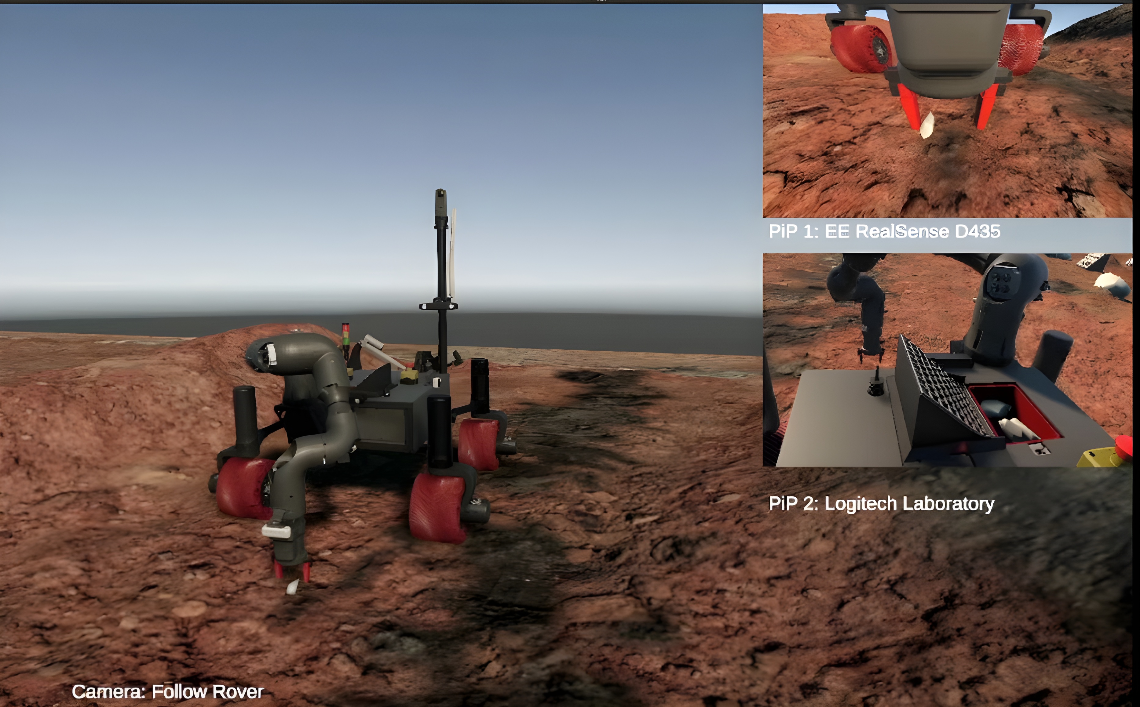 Unity digital twin of rover