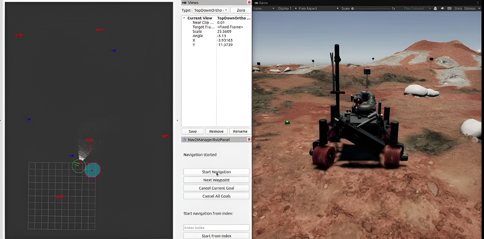 Unity rover simulation